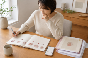 結婚相談所の入会から成婚までの流れを計画する女性