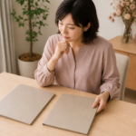 2つの結婚相談所の料金プランを比較する女性