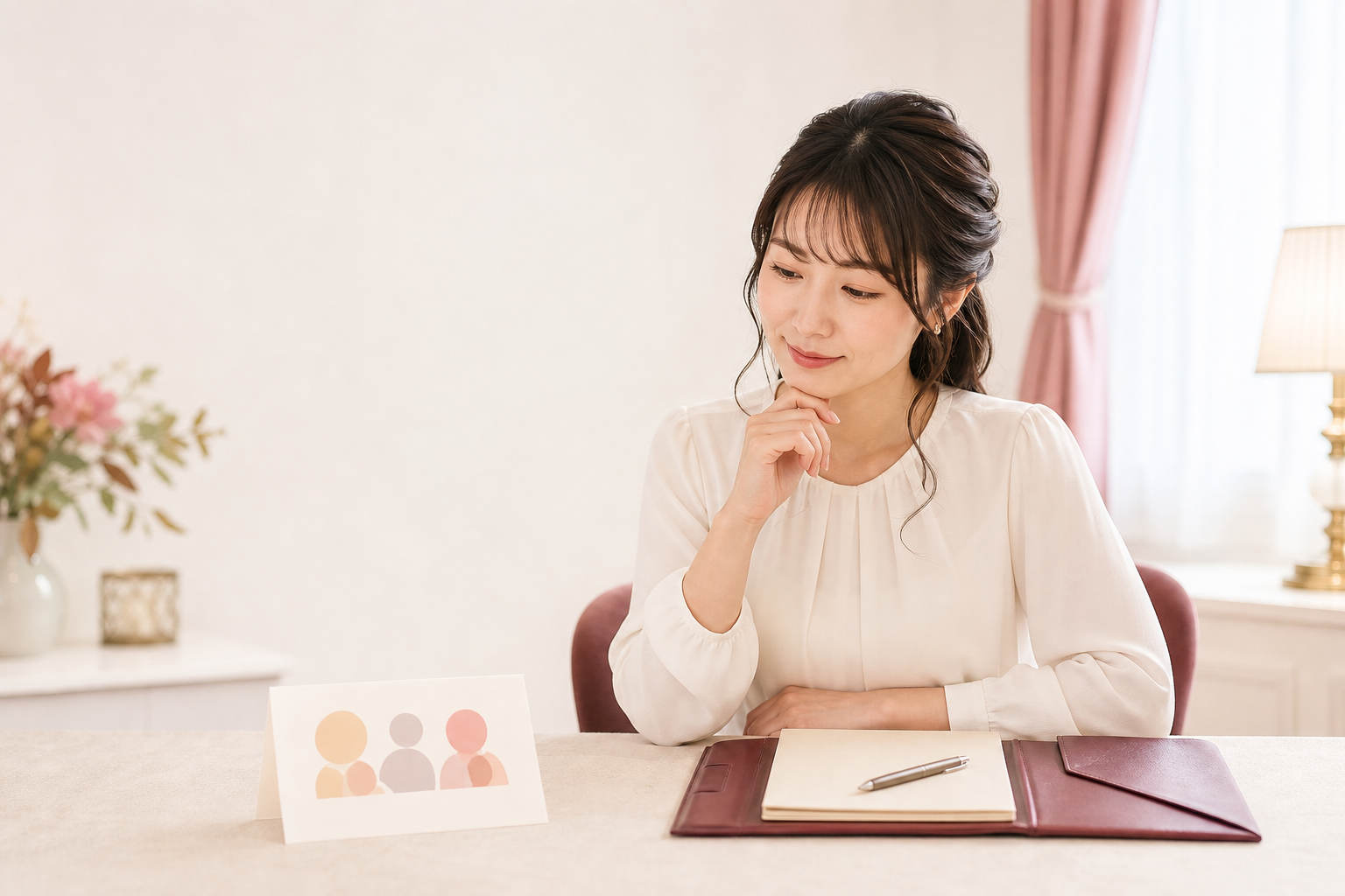 婚活パーティーと結婚相談所を比べる女性